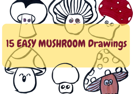 15 Easy Mushroom Drawings