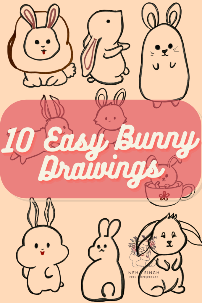 10 Easy Bunny Drawings