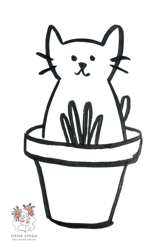 Sprout the pot kitty