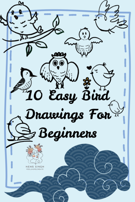 10 Easy Bird Drawings For Beginners