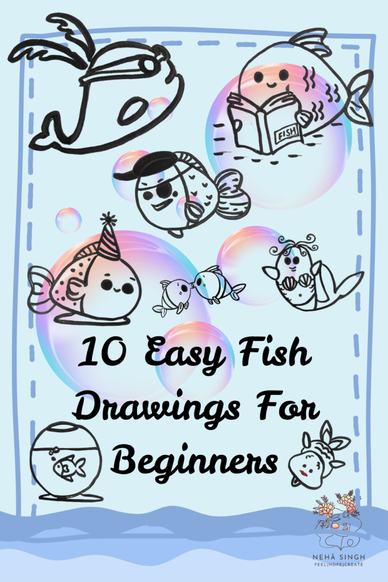 10 Easy Fish Drawings For Beginners