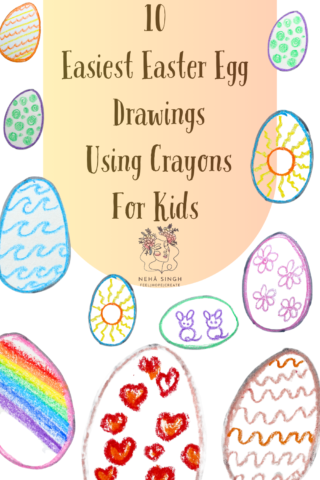 10 Easiest Easter Egg Drawings Using Crayons For Kids
