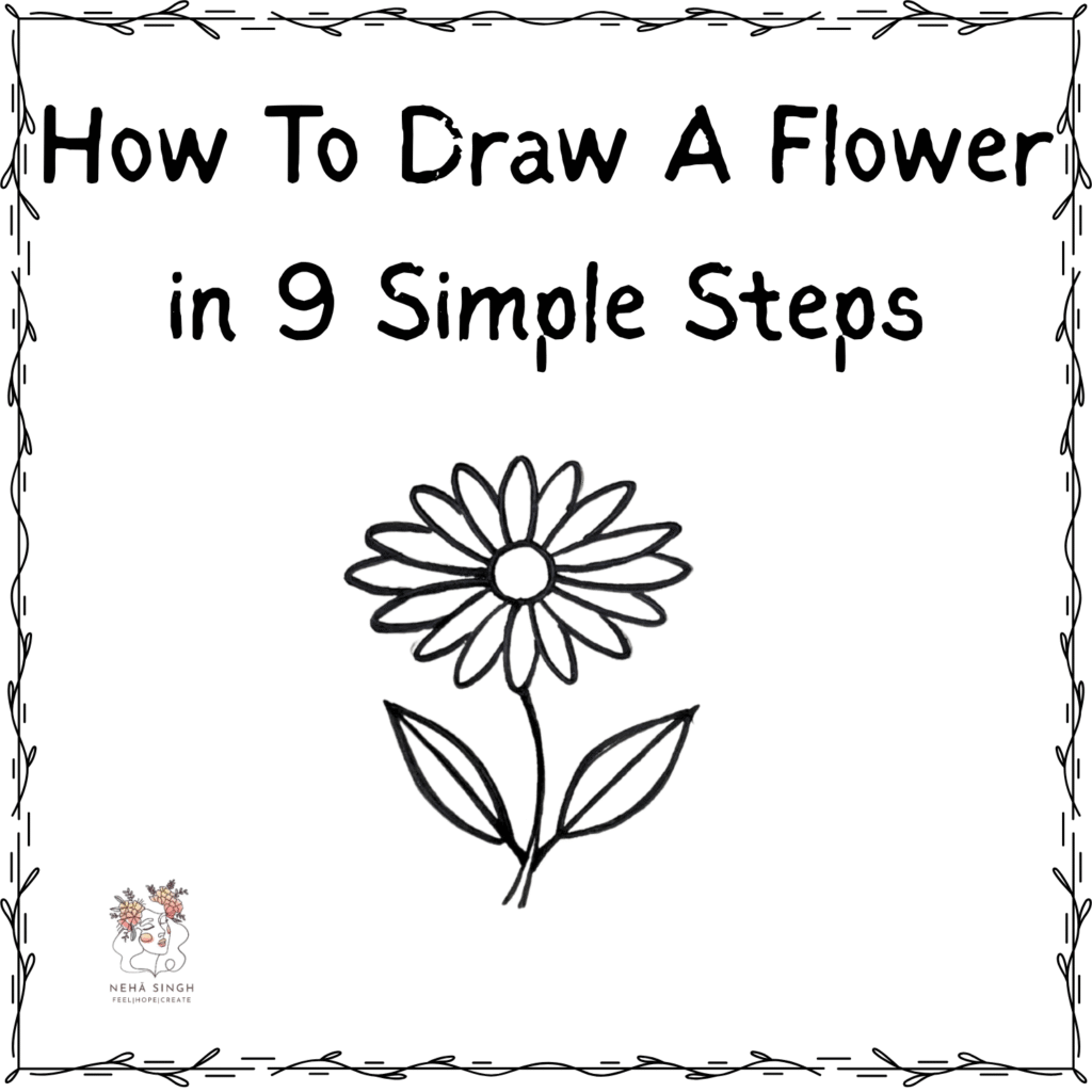 How to draw a flower